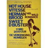 HERMAN BROOD - A 1970S CONCERT POSTER.