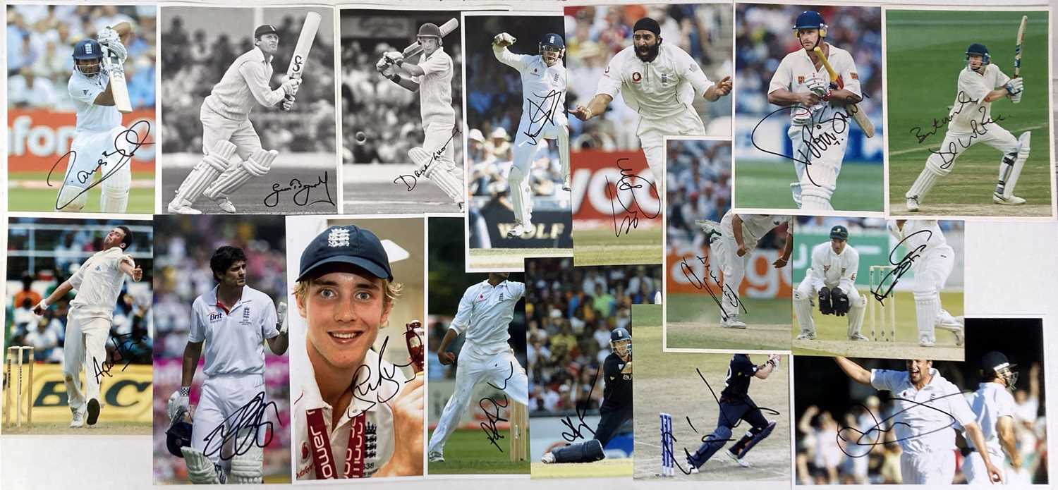 SPORTING MEMORABILIA - CRICKET STARS - SIGNED PHOTOGRAPHS.