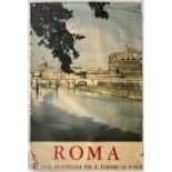 TRAVEL POSTER - ORIGINAL C 1950S ROME POSTER. ﻿