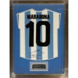 DIEGO MARADONA - SIGNED SHIRT.