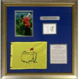 TIGER WOODS - FRAMED SIGNED PRESENTATION.