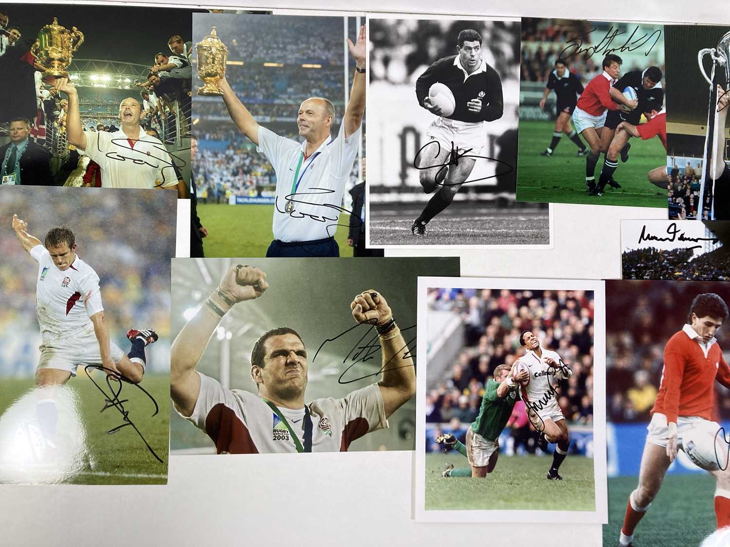 SPORTING MEMORABILIA - RUGBY STARS - SIGNED PHOTOS. - Image 2 of 3