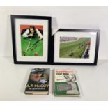 SIGNED SPORTING MEMORABILIA - AP MCCOY / RONNIE O'SULLIVAN SIGNED ITEMS.