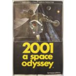 2001: A SPACE ODYSSEY (1968) ORIGINAL UK DOUBLE CROWN FILM POSTER