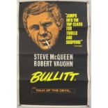 BULLITT (1969) ORIGINAL UK DOUBLE CROWN FILM POSTER.
