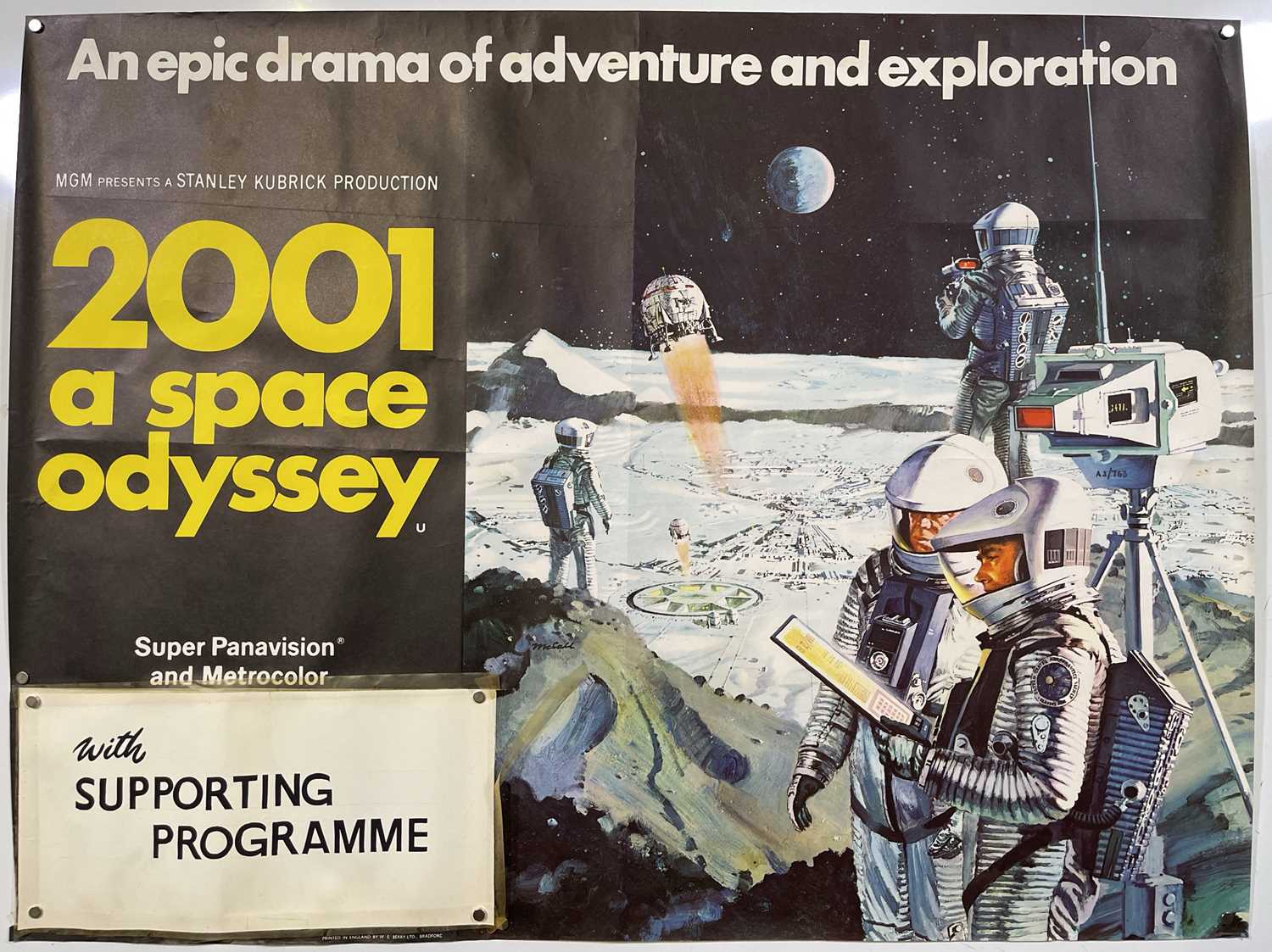 2001: A SPACE ODYSSEY (1968) ORIGINAL UK QUAD FILM POSTER.
