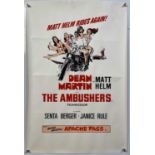 THE AMBUSHERS (1968) ORIGINAL UK DOUBLE CROWN FILM POSTER.