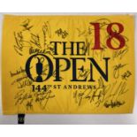 GOLF MEMORABILIA - MULTI SIGNED ST ANDREWS FLAG.