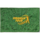 GOLF MEMORABILIA - MULTI SIGNED EUROPEAN TOUR FLAG.