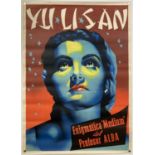 VINTAGE ADVERTISING POSTER - SPANISH MEDIUM - YU LI SAN - 1950S POSTER. ADVERTISING POSTERS.