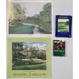 GOLF INTEREST - SIGNED PRINTS AND BOOKS INC SEVE BALLESTEROS.