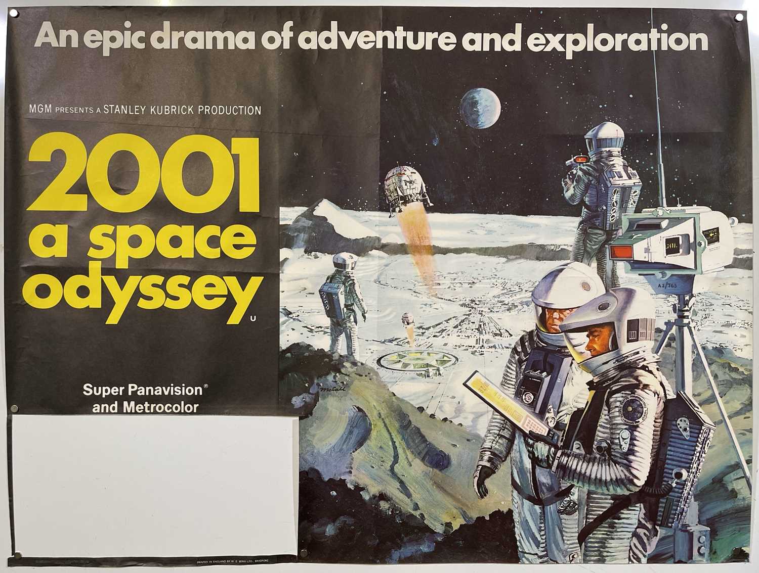 2001: A SPACE ODYSSEY (1968) ORIGINAL UK QUAD FILM POSTER. - Image 2 of 4