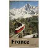 TRAVEL POSTER - FRANCE C 1960S - MONT BLANC.