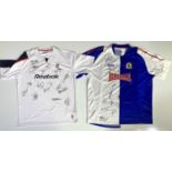 FOOTBALL MEMORABILIA - BOLTON / BLACKBURN SIGNED SHIRTS.