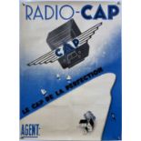 ADVERTISING POSTERS - 'RADIO CAP' - FRANCE C 1960S. ﻿