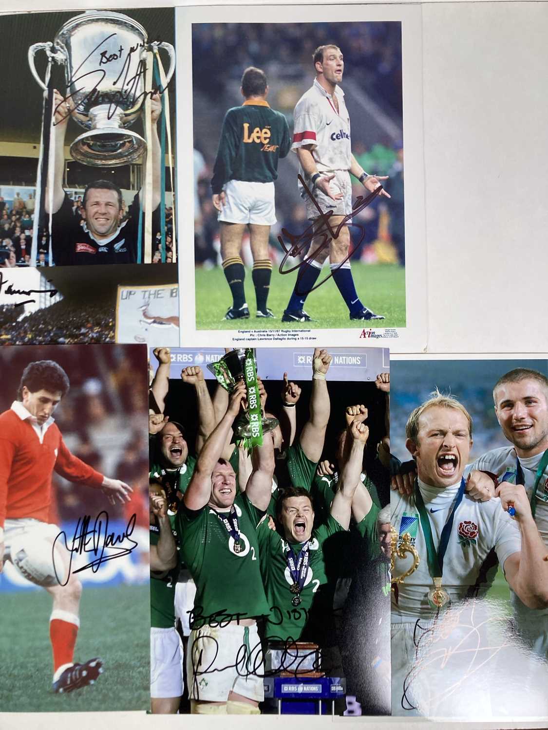 SPORTING MEMORABILIA - RUGBY STARS - SIGNED PHOTOS. - Image 3 of 3