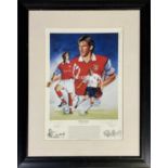 ARSENAL INTEREST - A TONY ADAMS SIGNED PRINT.