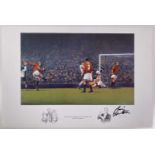 MANCHESTER UNITED - ERIC CANTONA - SIGNED ART PRINT.