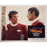 STAR TREK INTEREST - LEONARD NIMOY 'SPOCK' SIGNED LOBBY CARD