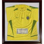 FOOTBALL MEMORABILIA - BRAZIL SHIRT SIGNED BY PELE.