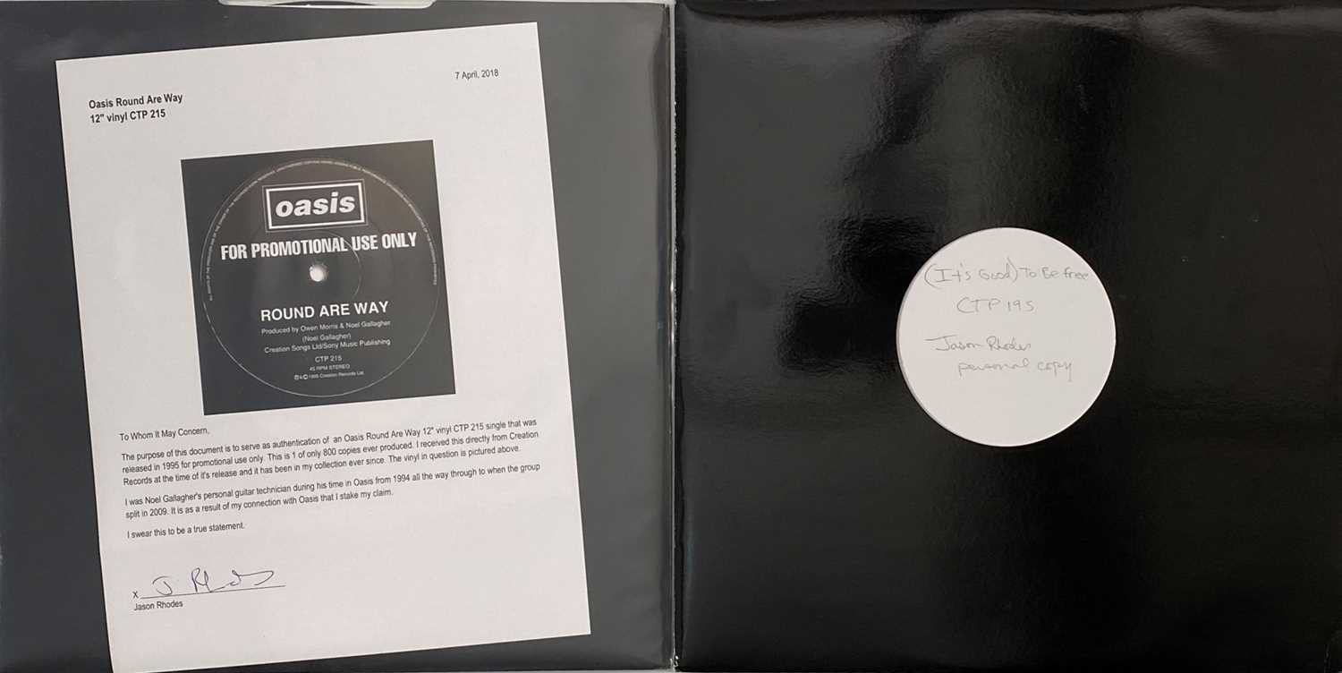 OASIS - IT'S GOOD TO BE FREE/ ROUND OUR WAY 12" PROMOS PACK - Image 2 of 4