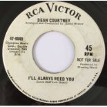 DEAN COURTNEY - I'LL ALWAYS NEED YOU/ TAMMY 7" (US PROMO - RCA VICTOR 47-9049)