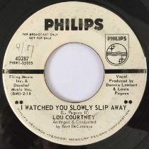 LOU COURTNEY - I WATCHED YOU SLOWLY SLIP AWAY/ I'LL CRY IF I WANT TO 7" (US PROMO - PHILIPS 40287)
