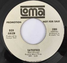 BEN AIKEN - SATISFIED/ THE LIFE OF A CLOWN 7" (US PROMO - LOMA 2084)