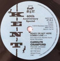 CAROLYN CRAWFORD/ MICKEY STEVENSON - READY OR NOT HERE COMES LOVE/ I STAND BLUE 7" (2019 UK KENT - 6