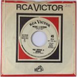 MICHAEL & RAYMOND - MAN WITHOUT A WOMAN/ WALKING THE DOG 7" (US PROMO - RCA VICTOR 47-9244)