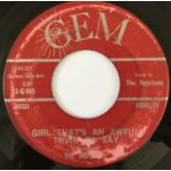 THE NEPTUNES - GIRL THAT'S AN AWFUL THING TO SAY / TURN AROUND 7" (US SOUL - GEM 45-G-100)