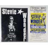 STEVIE WONDER - ORIGINAL HANDBILL AND CONCERT PROGRAMME.