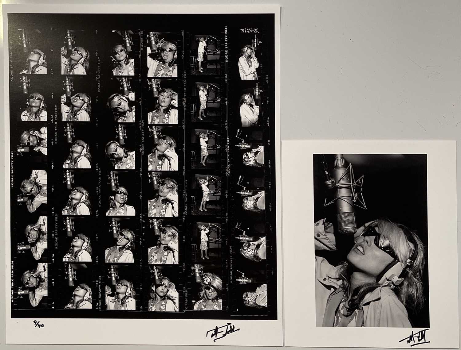 MARTYN GODDARD - DEBBIE HARRY / BLONDIE - LIMITED EDITION CONTACT SHEET PRINT.