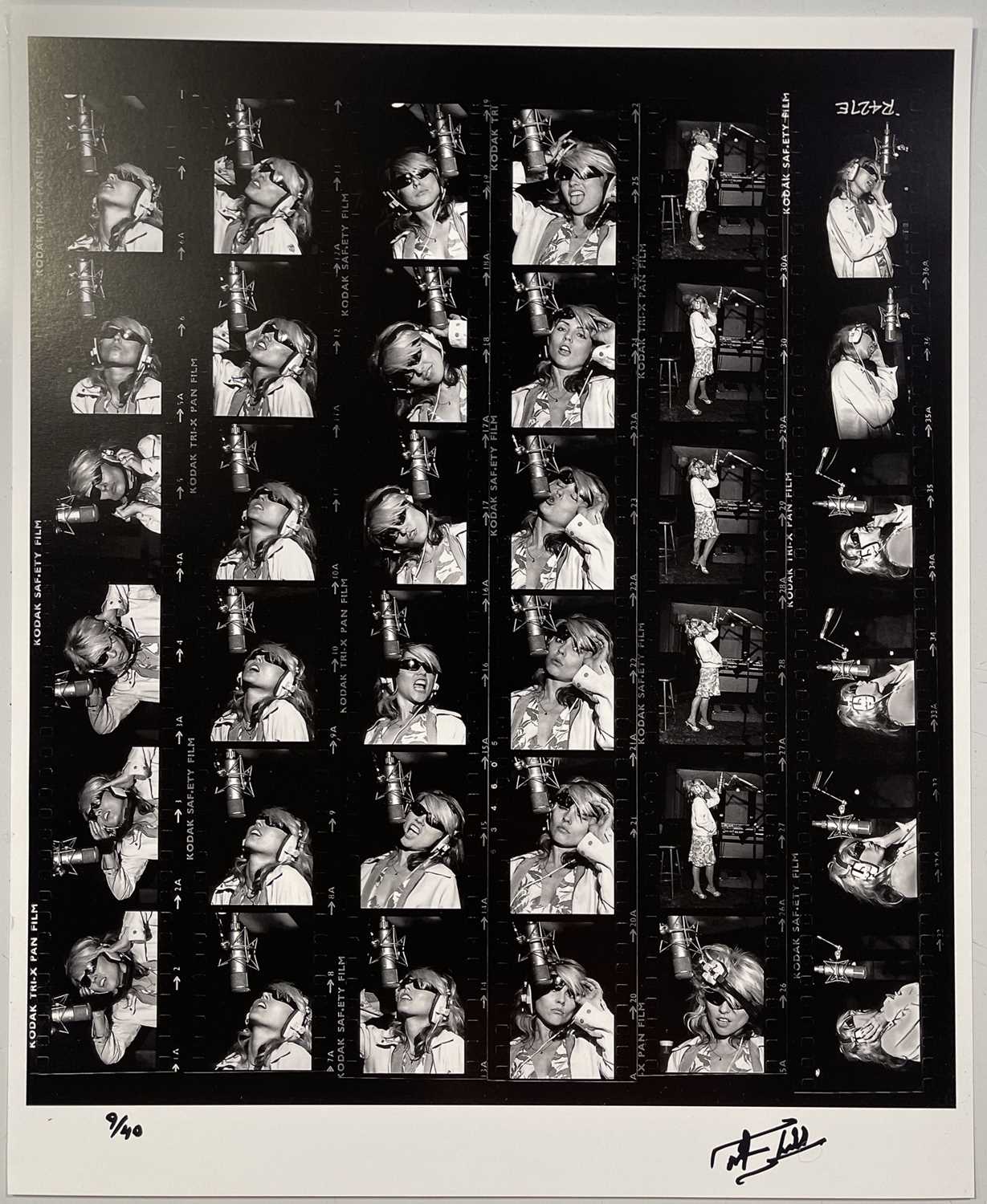 MARTYN GODDARD - DEBBIE HARRY / BLONDIE - LIMITED EDITION CONTACT SHEET PRINT. - Image 2 of 4