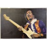 JOHN LUCAS - ORIGINAL PAINTING - JIMI HENDRIX.