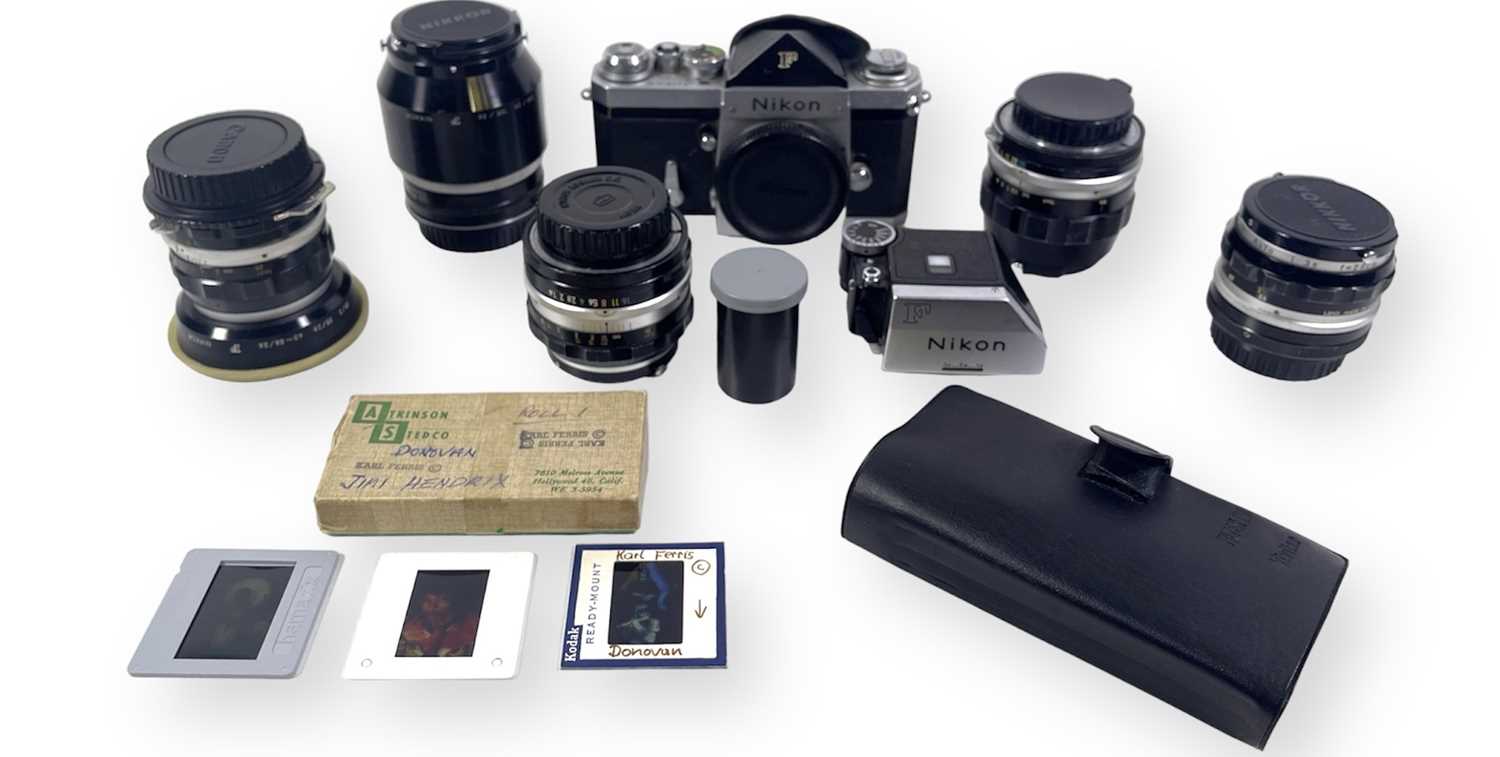 JIMI HENDRIX - THE NIKON CAMERA KIT USED TO SHOOT THE PSYCHEDELIC LP COVERS FOR 'ARE YOU EXPERIENCED - Image 2 of 18