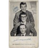 BUDDY HOLLY - FULLY SIGNED PROMOTIONAL POSTCARD.