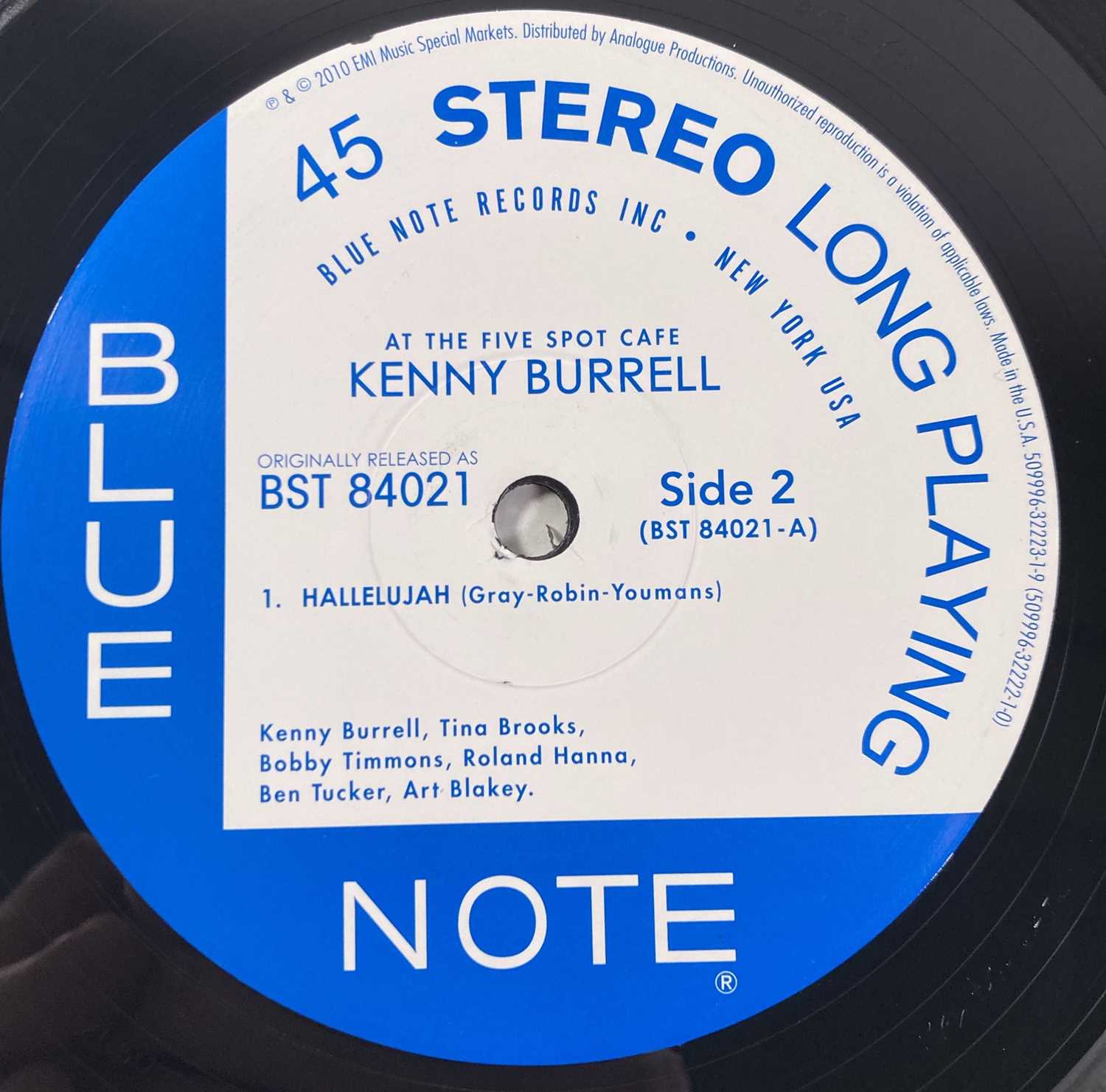 KENNY BURRELL WITH ART BLAKEY - ON VIEW AT THE FIVE SPOT CAFE LP (2010 LTD EDITION PRESSING - 509996 - Image 7 of 8