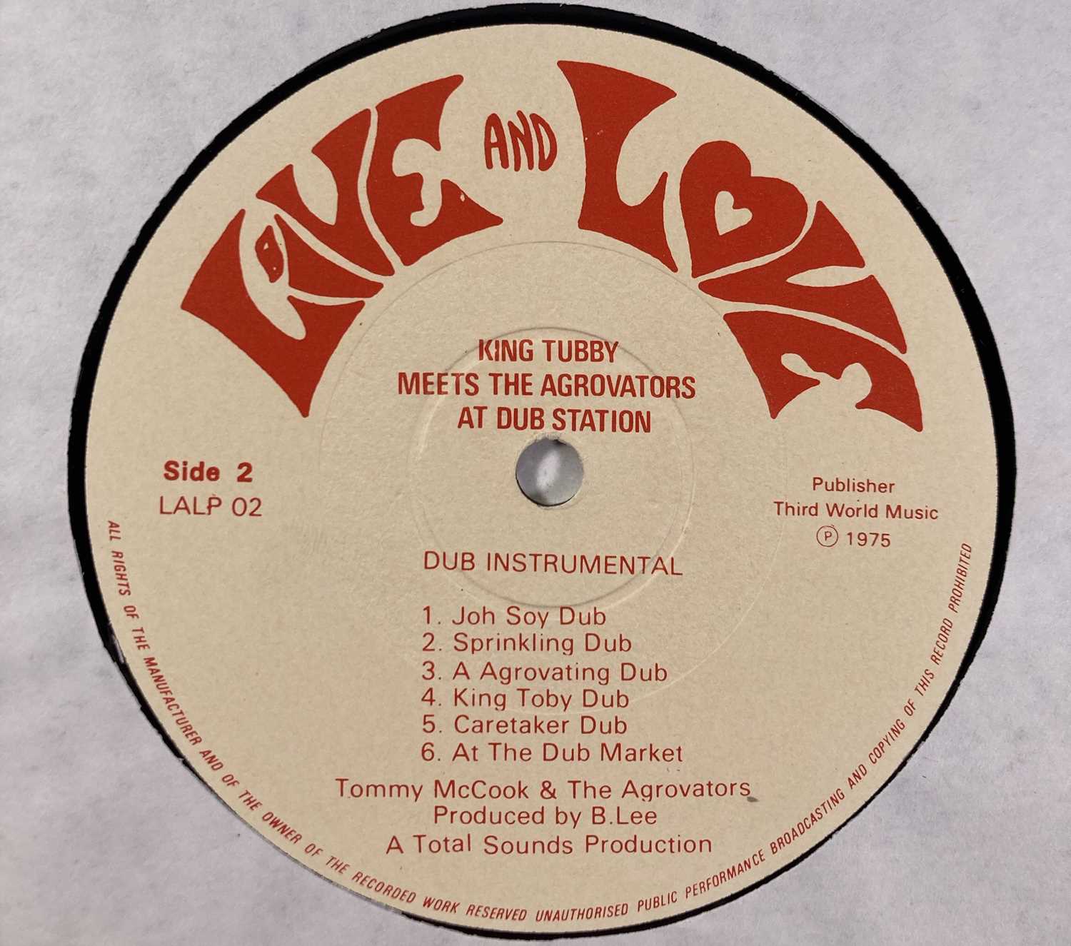 TOMMY McCOOK & THE AGROVATORS - KING TUBBY MEETS THE AGROVATORS AT DUB STATION LP (ORIGINAL UK COPY - Image 5 of 5