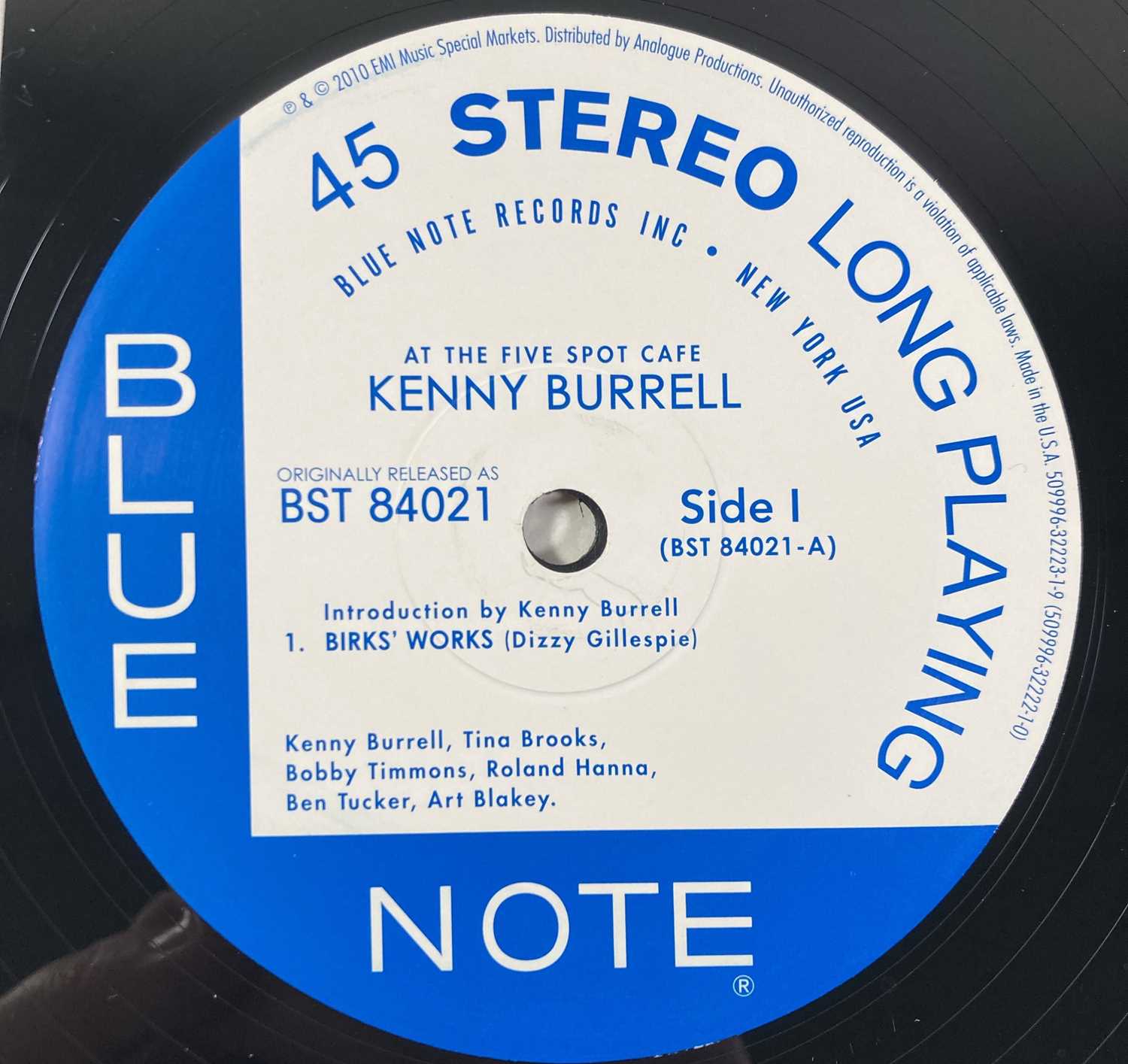 KENNY BURRELL WITH ART BLAKEY - ON VIEW AT THE FIVE SPOT CAFE LP (2010 LTD EDITION PRESSING - 509996 - Image 5 of 8