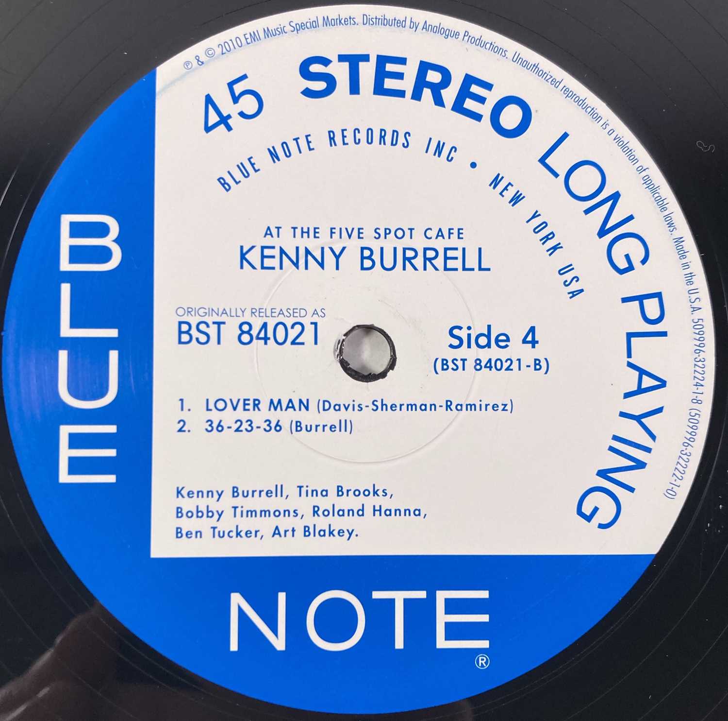 KENNY BURRELL WITH ART BLAKEY - ON VIEW AT THE FIVE SPOT CAFE LP (2010 LTD EDITION PRESSING - 509996 - Image 6 of 8