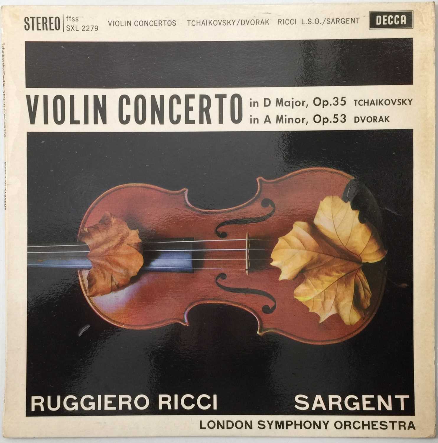 RUGGIERO RICCI / SARGENT - VIOLIN CONCERTO (ED1 - DECCA SXL 2279) - Image 2 of 5