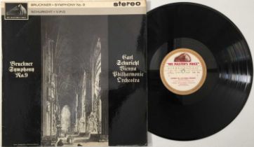 CARL SCHURICHT - BRUCKNER: SYMPHONY NO.9 LP (UK STEREO - HMV - ASD 493)