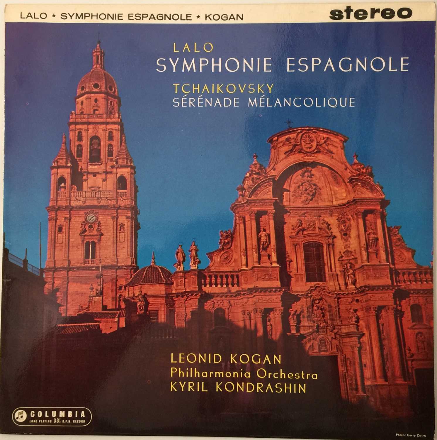 LEONID KOGAN - LALO / TCHAIKOVSKY - SYMPHONIE ESPAGNOLE LP (ORIGINAL UK STEREO RECORDING - COLUMBIA - Image 2 of 5