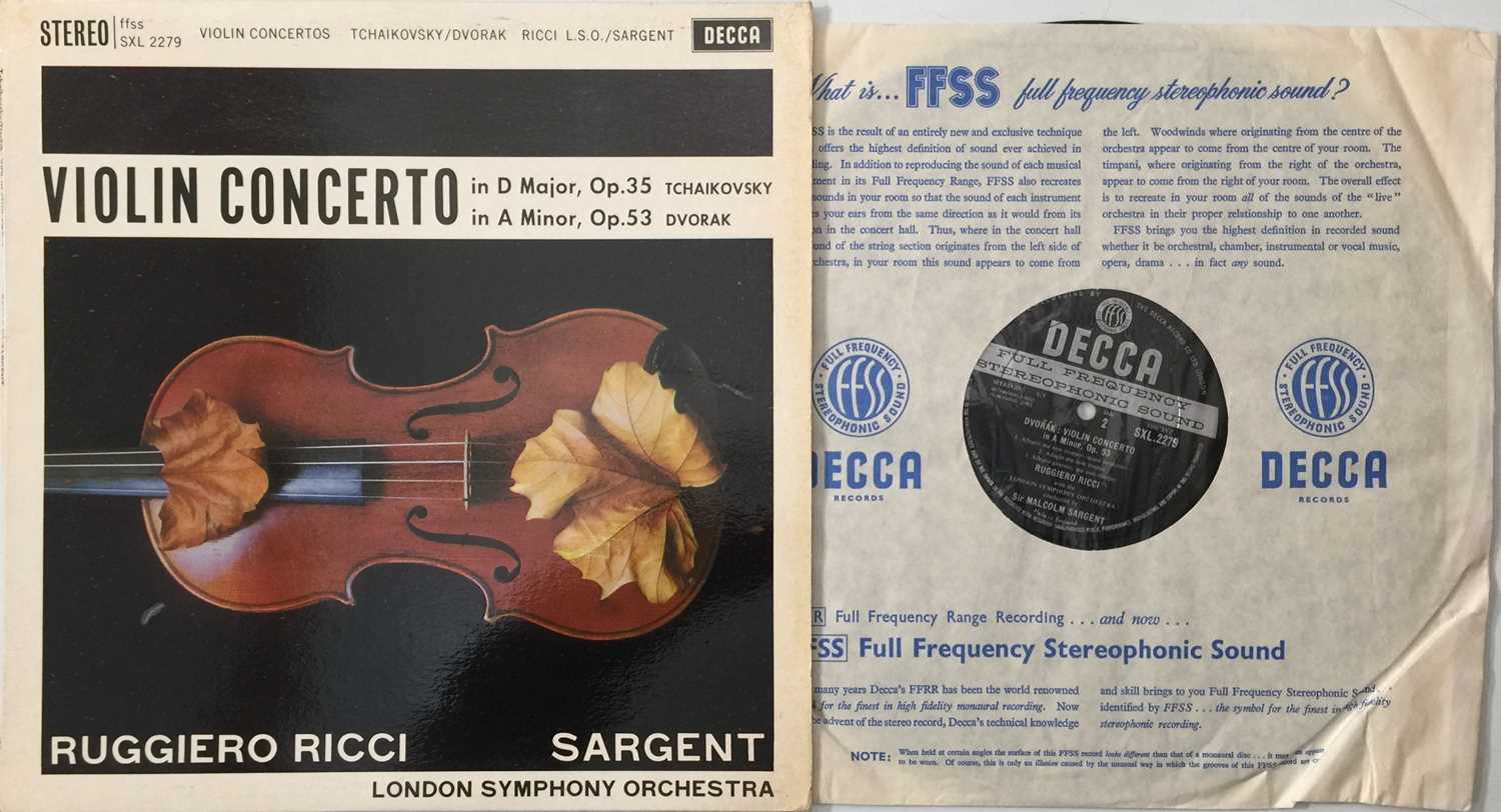 RUGGIERO RICCI / SARGENT - VIOLIN CONCERTO (ED1 - DECCA SXL 2279)