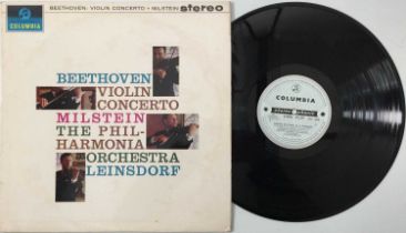 NATHAN MILSTEIN - BEETHOVEN VIOLIN CONCERTO LP (ORIGINAL UK STEREO PRESSING - COLUMBIA SAX 2508)
