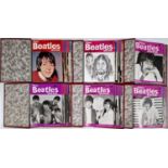 THE BEATLES - FULL SET OF MONTHLY MAGAZINES IN BINDERS.