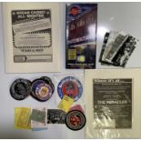 NORTHERN SOUL INTEREST - WIGAN CASINO 50TH ANNIVERSARY - ORIGINAL TICKETS / PHOTO / PATCHES.
