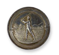 GOLF MEMORABILIA - HERNE BAY SILVER MEDAL, 1901.