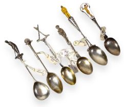 GOLF MEMORABILIA - EARLY 20TH C SILVER SPOONS.